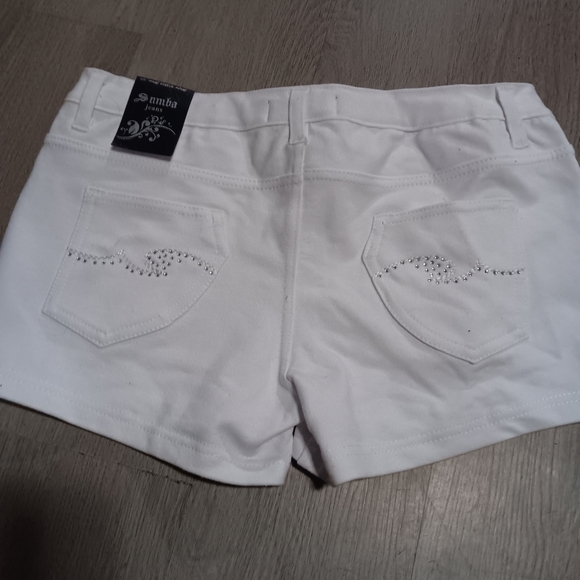 SMITH White Jean Shorts Clean Design - Picture 7 of 7